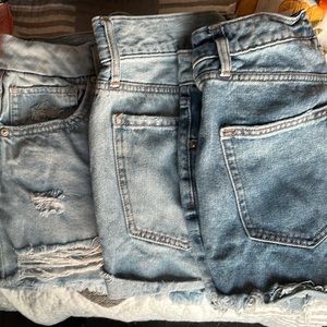 Jean shorts - Size 26-27 - all three sold together